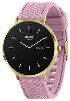 Henry London HD Ultra Slim Amoled Pink Strap Smart Watch