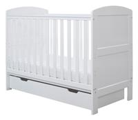 Ickle Bubba Coleby Mini Cot Bed and Drawer- White