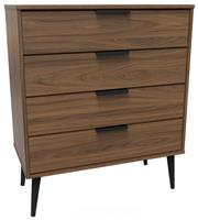 Welcome Bergen 4 Drawer Chest - Walnut
