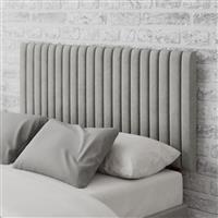 Aspire Grant Velvet Kingsize Headboard- Silver