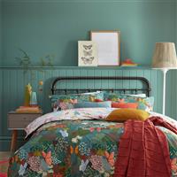 furn Forage Floral Teal Bedding Set - Double