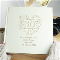 Personalised Message 30th Wedding Anniversary Photo Album