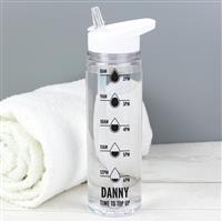 Personalised Message Hydration Tracker Water Bottle - 750ml
