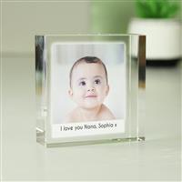 Personalised Message Photo Upload Crystal Token