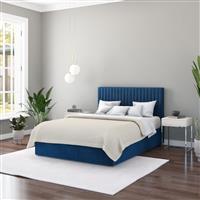 Aspire Grant Small Double End Lift Ottoman Bed - Navy