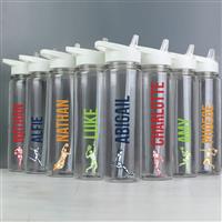 Personalised Message Sports Sipper Water Bottle - 750ml