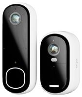 Arlo Front Video Doorbell & Back Garden Security Camera Set