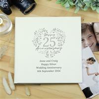 Personalised Message 25th Wedding Anniversary Photo Album