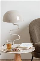 Present Time Cast Iron Twist Enable Table Lamp - Warm Grey