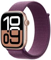Apple Watch Series 10 GPS 46mm Rose Gold Plum Sport Loop
