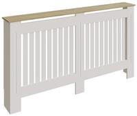 GFW Longslow Large Radiator Cover - White & Oak