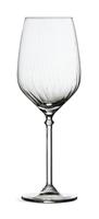 Habitat Optic White Ribbed Set of 4 Wine Glasses