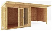 Mercia Maine Summerhouse with Patio Area - 16 x 6ft