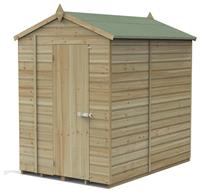 Forest Beckwood Shiplap Windowless Apex Shed - 5 x 7ft