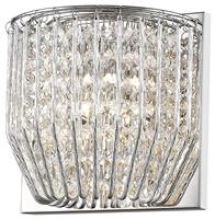 Impex Torino Crystal Wall Light - Chrome