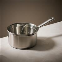 Habitat 20cm Brushed Stainless Steel Saucepan