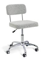 Habitat Haki Fabric Office Chair - Grey