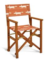 Habitat x Scion Folding Wooden Garden Director Chair- Mr Fox