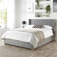 Cl Soho Small Double Twill End Lift Ottoman Bed - Grey