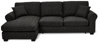 Argos Home Lisbon Left Hand Corner Chaise Sofa Bed -Charcoal
