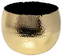 Ivyline Hammered Metal Planter Bowl - Gold