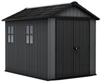 Keter Newton Plus Apex Outdoor Storage Shed 7.5x9ft - Grey