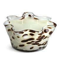 Habitat Large Handkerchief Candle - White Suede & Amber