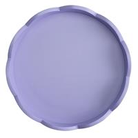 Home Scandi Wiggle Circle Tray - Purple