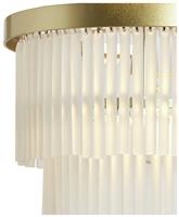 BHS Orta Glass Easy Fit 2 Tier Pendant Light - Brass