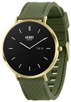 Henry London HD Ultra Slim Amoled Green Strap Smart Watch