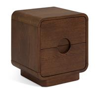 Habitat Adeje 2 Drawer Bedside Table - Walnut