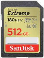 SanDisk Extreme 180MBs SDXC Memory Card - 512GB
