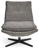 Argos Home Soloman Fabric Swivel Chair - Grey