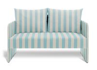 Habitat Dixon Fabric 2 Seater Sofa in a Box - Blue & White