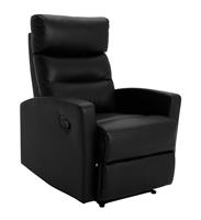 Argos Home Russo Faux Leather Manual Recliner Chair - Black