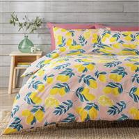 Argos Home Lemon Print Bedding Set - Superking