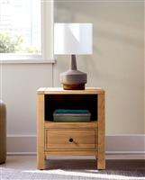 Habitat Finchley 1 Drawer Bedside Table - Oak