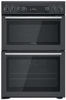 Hotpoint CD67V9H2CA/UK Double Oven Electric Cooker - Black