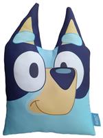 Bluey Kids 3D Ears Shaped Cushion - Blue - 35X35cm