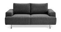Habitat Julien Fabric 2 Seater Sofa - Charcoal