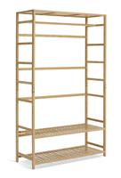 Habitat Cullen Double Bamboo Open Wardrobe - Oak