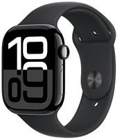 Apple Watch Series 10 GPS 46mm Jet Black Sport Band - S/M