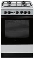 Indesit IS5G1PMSS/UK Single Oven Gas Cooker - Silver