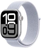 Apple Watch Series 10 GPS 42mm Silver Blue Cloud Sport Loop