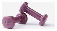 Decathlon PVC Dumbbells Set - 2 x 1.5kg