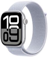 Apple Watch Series 10 GPS 46mm Silver Blue Cloud Sport Loop