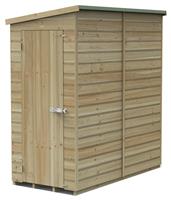 Forest Beckwood Shiplap Windowless Pent Shed - 6 x 3ft