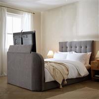 Argos Home Bentley Kingsize 2.1 Sound TV Ottoman Bed - Grey