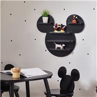 Disney Mickey Wall Mounted Bookcase - Black