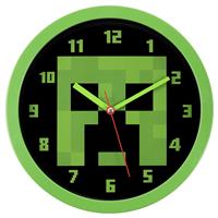 Minecraft Kids Wall Clock - Green